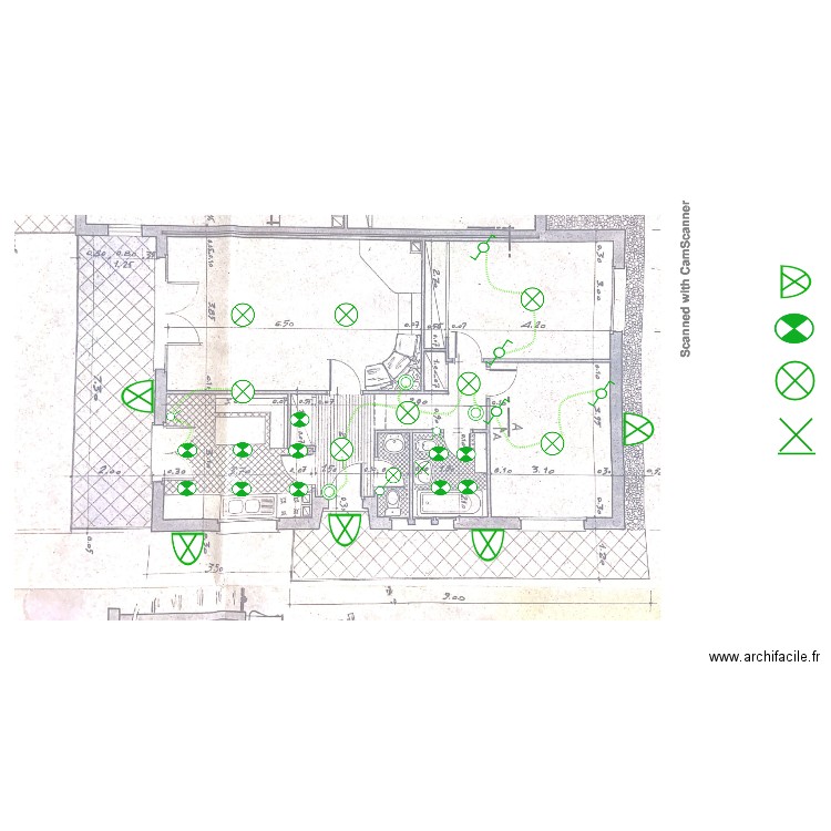 plan Eclairage. Plan de 0 pièce et 0 m2