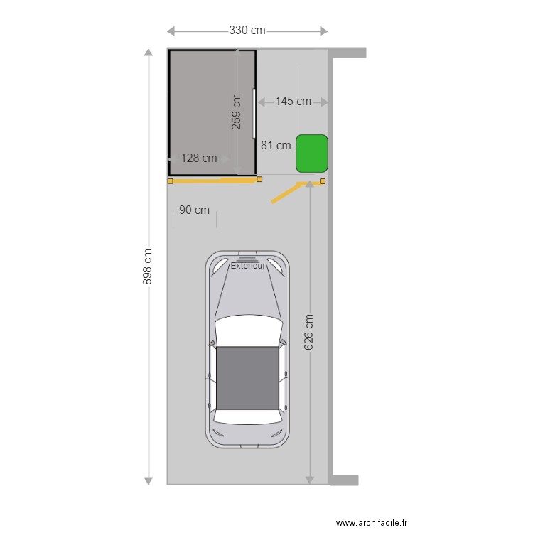 carport-St-Gilles-3-2. Plan de 1 pièce et 30 m2