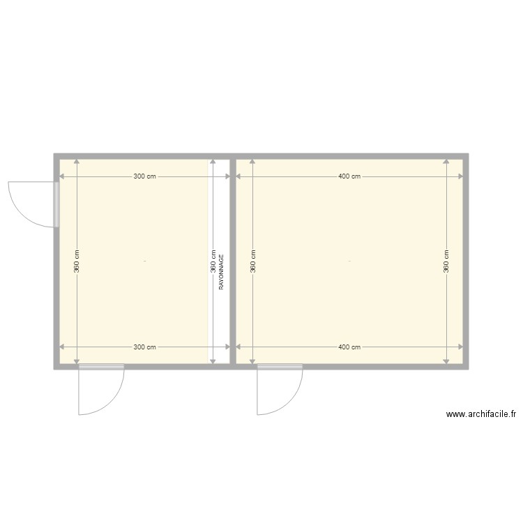 chambre froide. Plan de 0 pièce et 0 m2