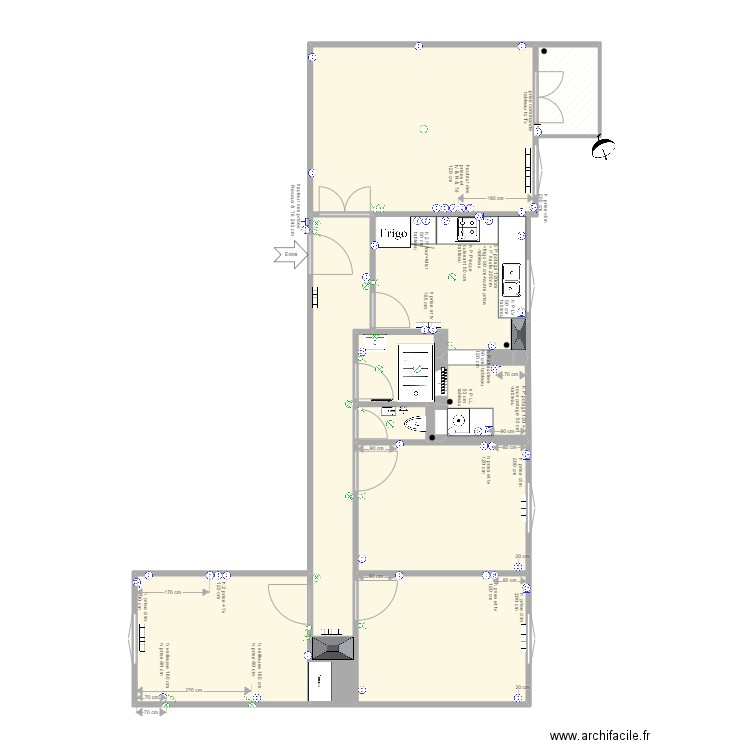 fouade alioueche. Plan de 50 pièces et 359 m2