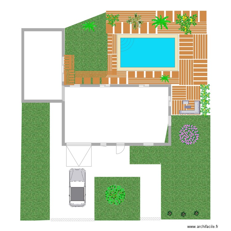 JARDIN . Plan de 0 pièce et 0 m2