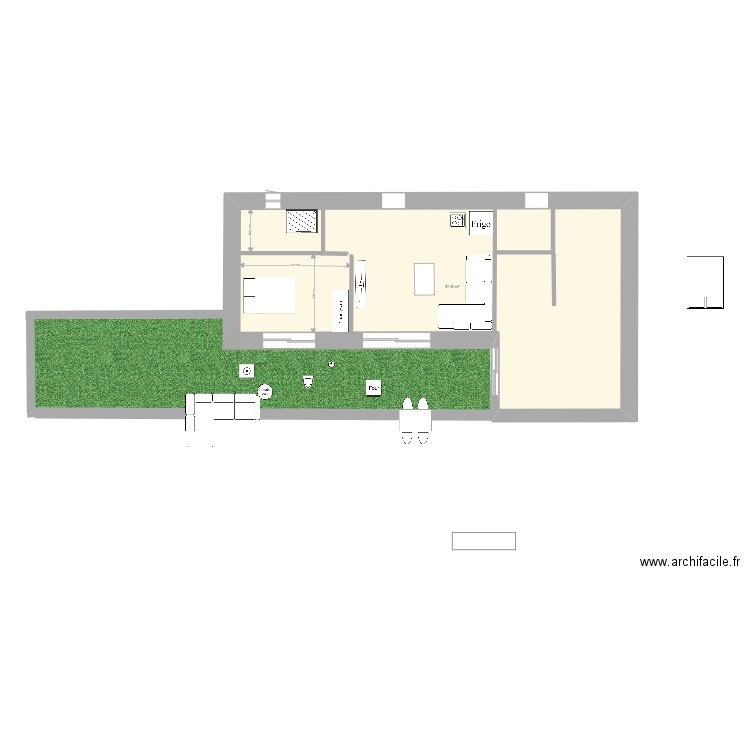 grange monnaie esquisse 1. Plan de 0 pièce et 0 m2