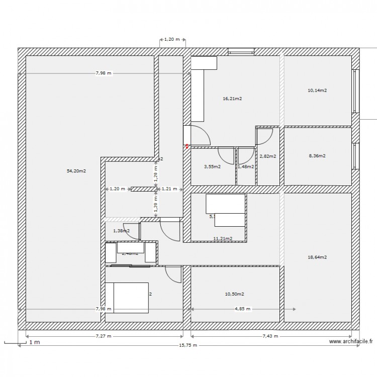 rdc 1/23. Plan de 0 pièce et 0 m2