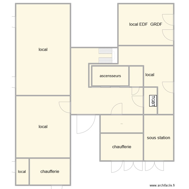 TOUR 2 DIVISION. Plan de 11 pièces et 1611 m2