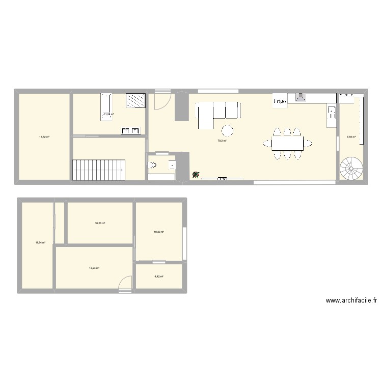 BuduHome. Plan de 9 pièces et 155 m2