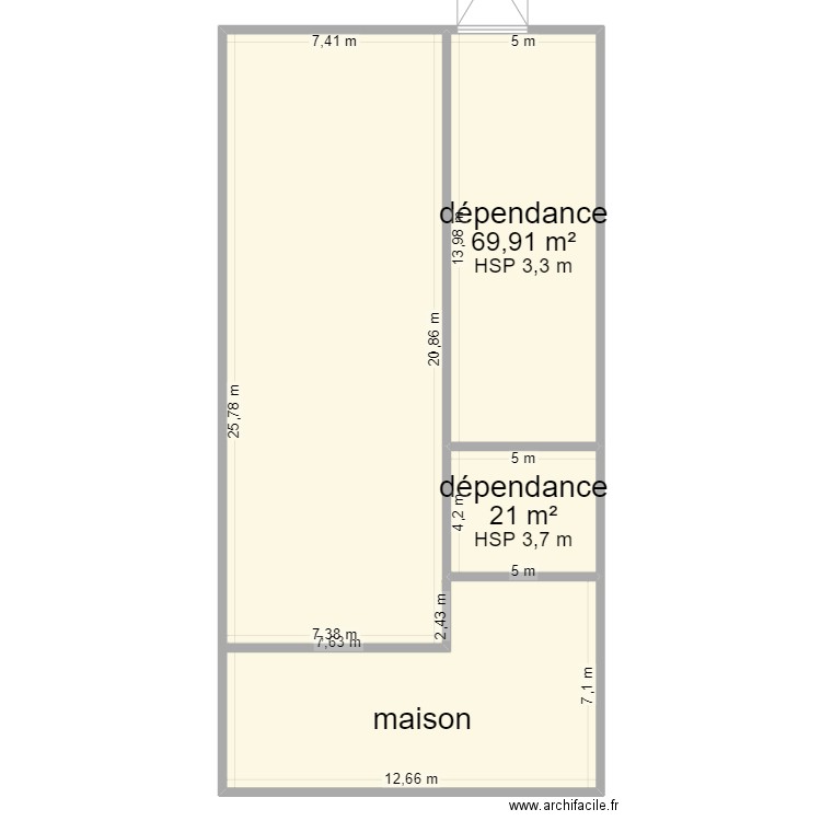 plan pour une porte. Plan de 3 pièces et 317 m2