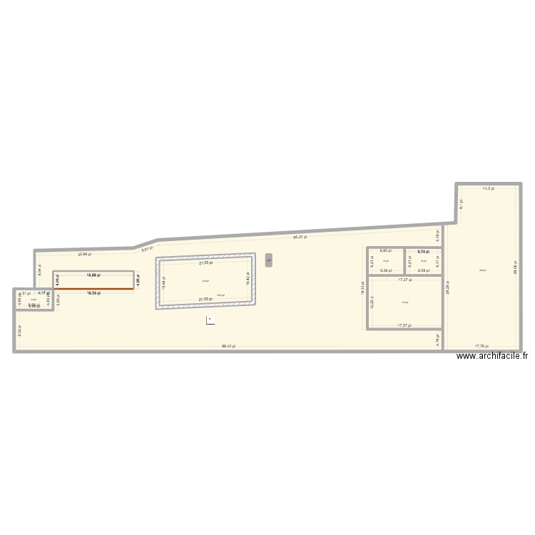 403DS. Plan de 8 pièces et 316 m2