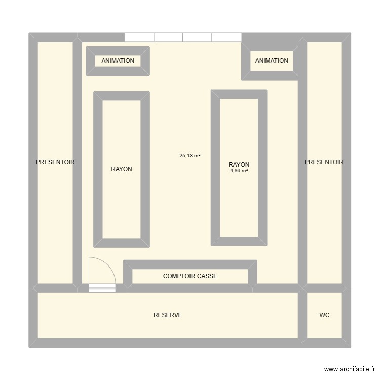 PLAN MAGASIN. Plan de 0 pièce et 0 m2