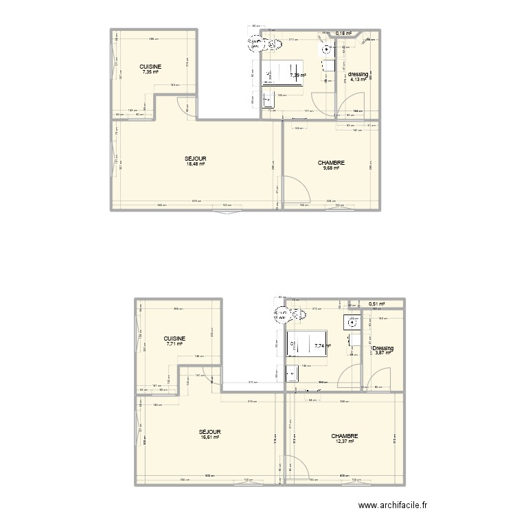 APPARTEMENT BÉZIERS 2. Plan de 12 pièces et 96 m2