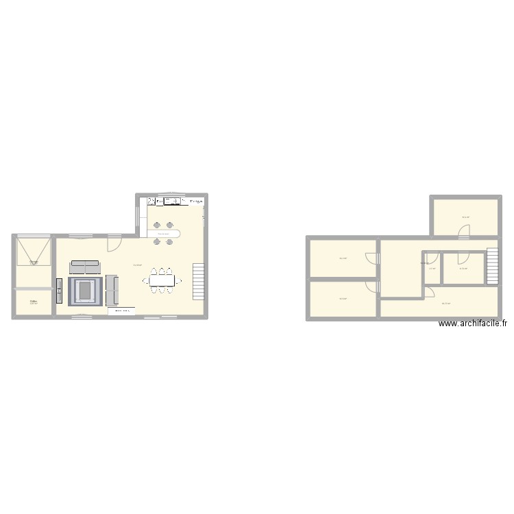 maison n1. Plan de 10 pièces et 170 m2