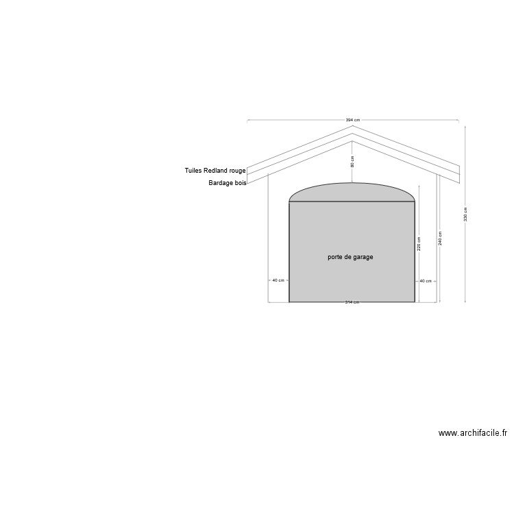 Plan façade Atelier. Plan de 0 pièce et 0 m2