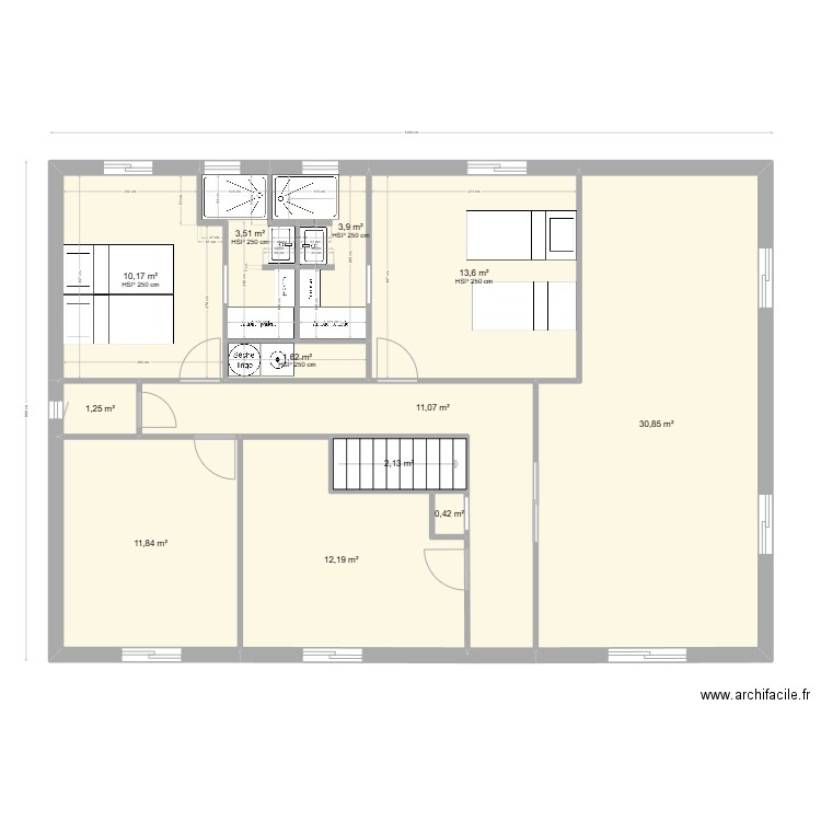 perols haut 08 02 2. Plan de 12 pièces et 103 m2