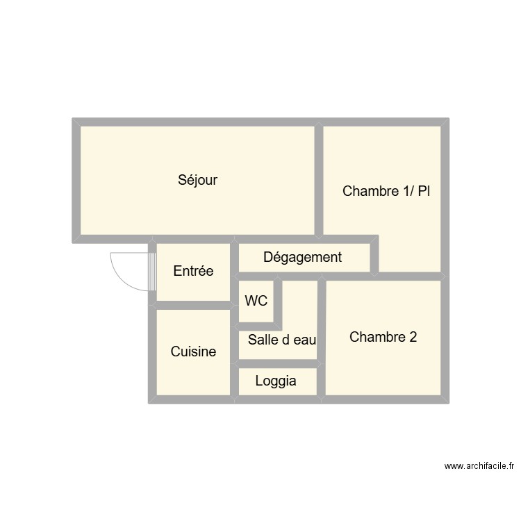 2412 CAZUC. Plan de 9 pièces et 13 m2