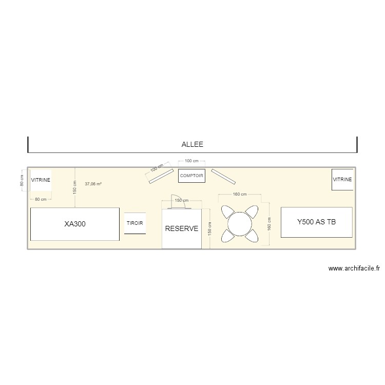 plan salon fabtech 2025. Plan de 1 pièce et 37 m2