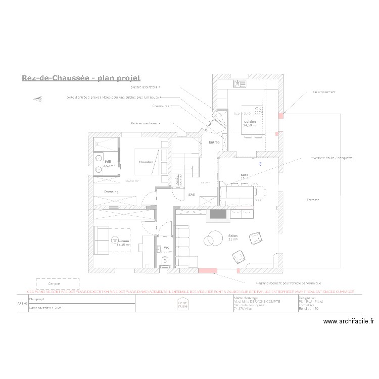 COMTE RdC. Plan de 0 pièce et 0 m2