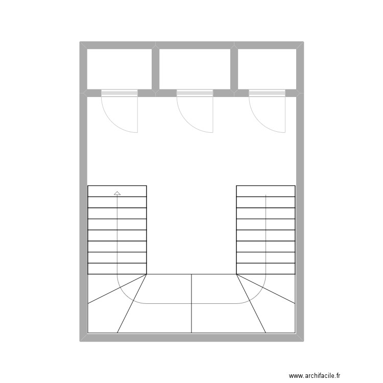 paliers larringes 2. Plan de 4 pièces et 28 m2