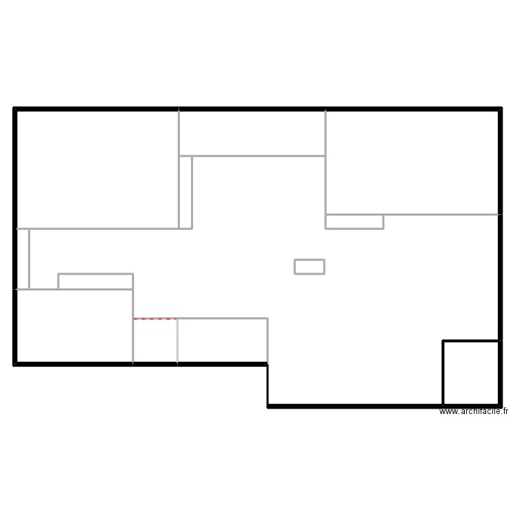 Chantier CDX. Plan de 12 pièces et 597 m2