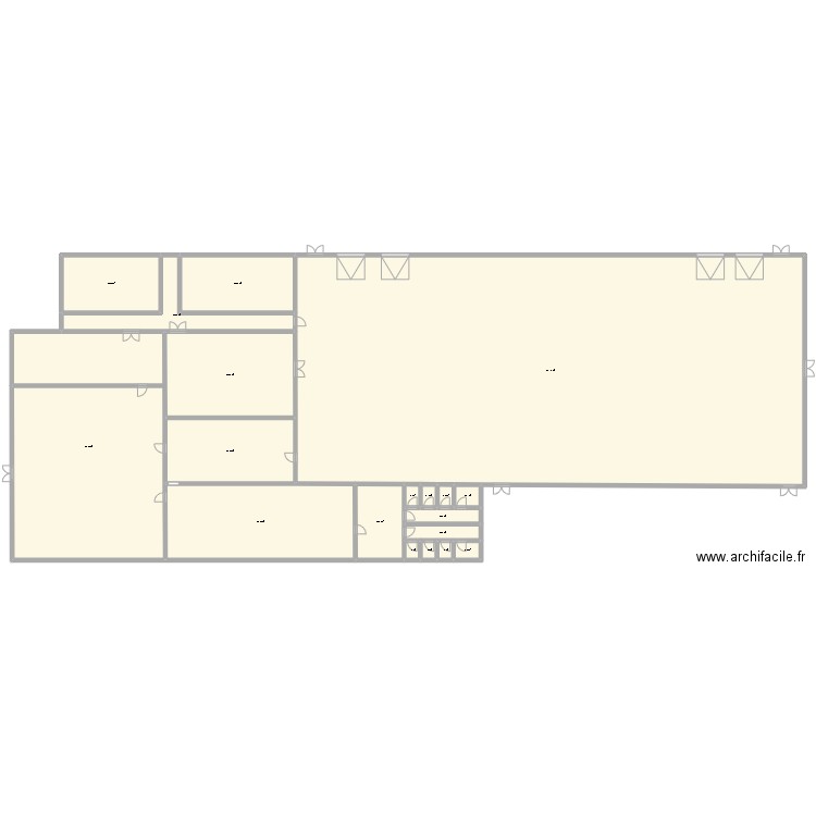 retgesdq. Plan de 19 pièces et 1551 m2