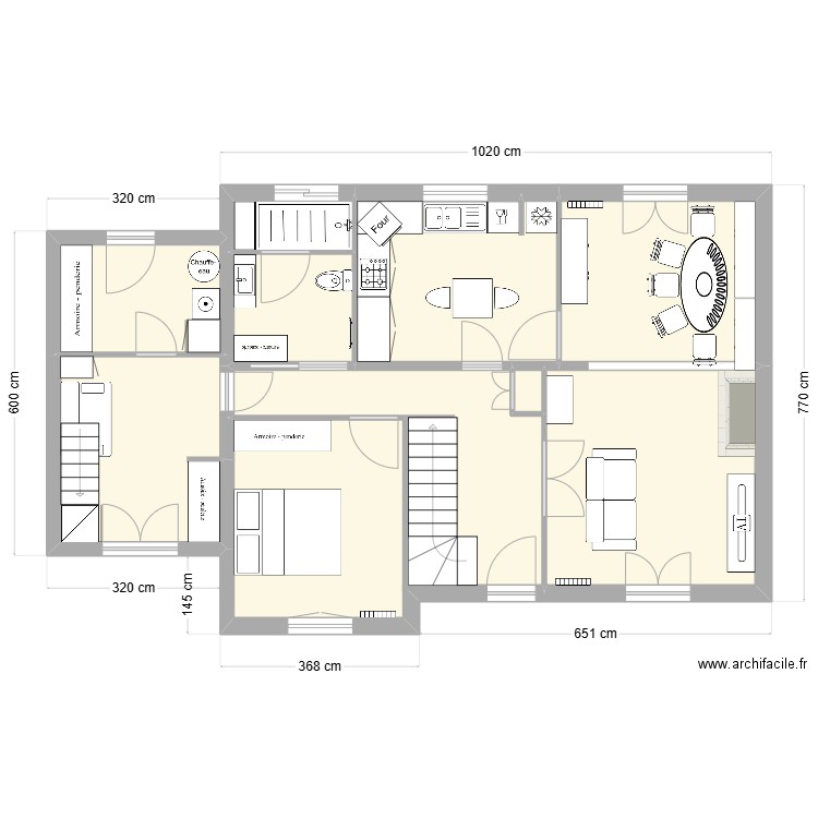 202409 Maison Bretagne RIDOUX V2. Plan de 9 pièces et 83 m2