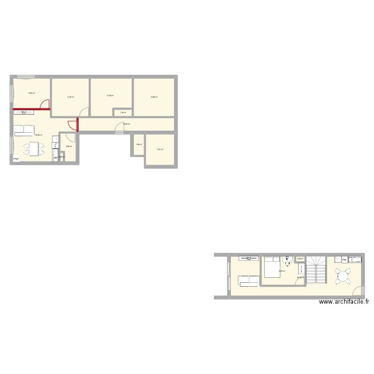 T5 APOGEE. Plan de 14 pièces et 129 m2