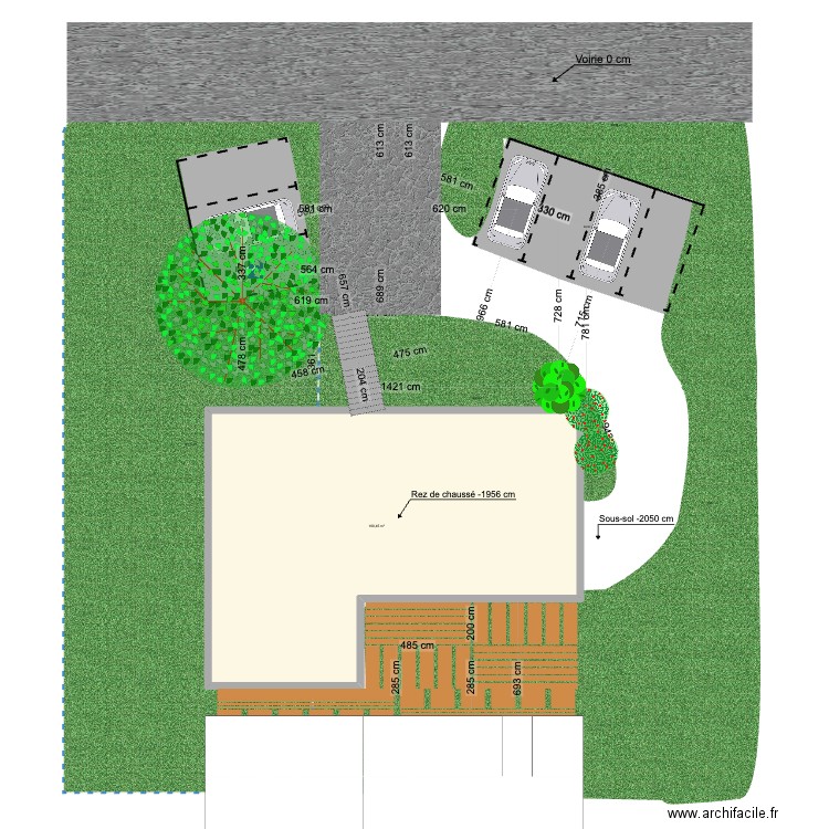 Cab Taninges. Plan de 5 pièces et 327 m2