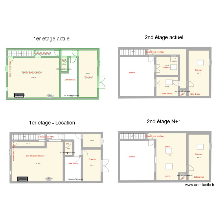 Maison Saint André de Sangonis. Plan de 20 pièces et 245 m2