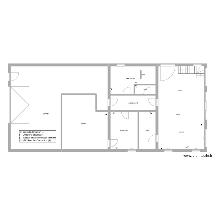 gerard Herry Donovan elec. Plan de 8 pièces et 183 m2