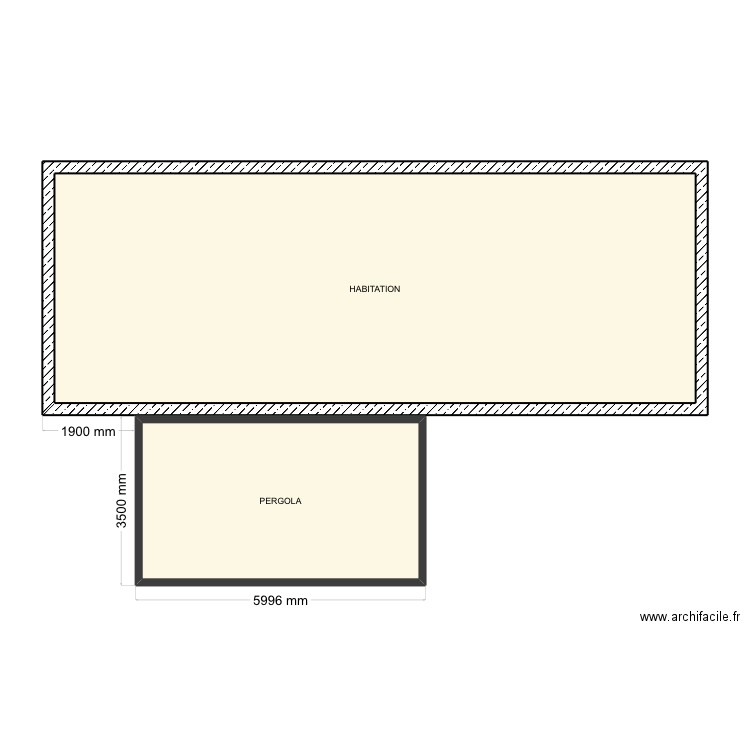 LAMARCHE NICOLAS. Plan de 2 pièces et 82 m2