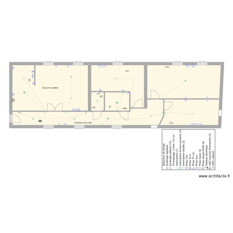 LOT 2 LARDY. Plan de 7 pièces et 106 m2