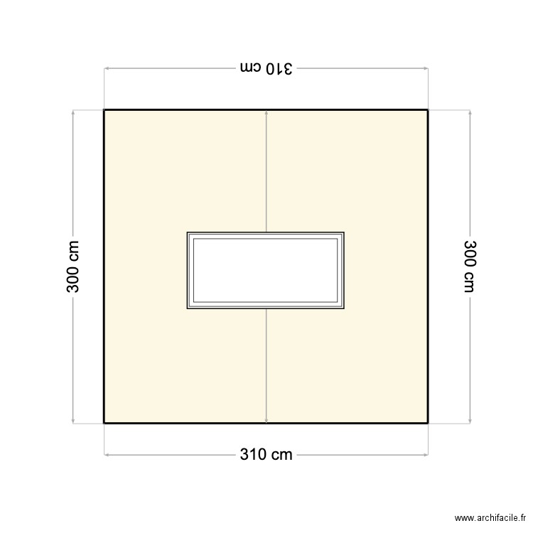 facade cote jardin. Plan de 0 pièce et 0 m2