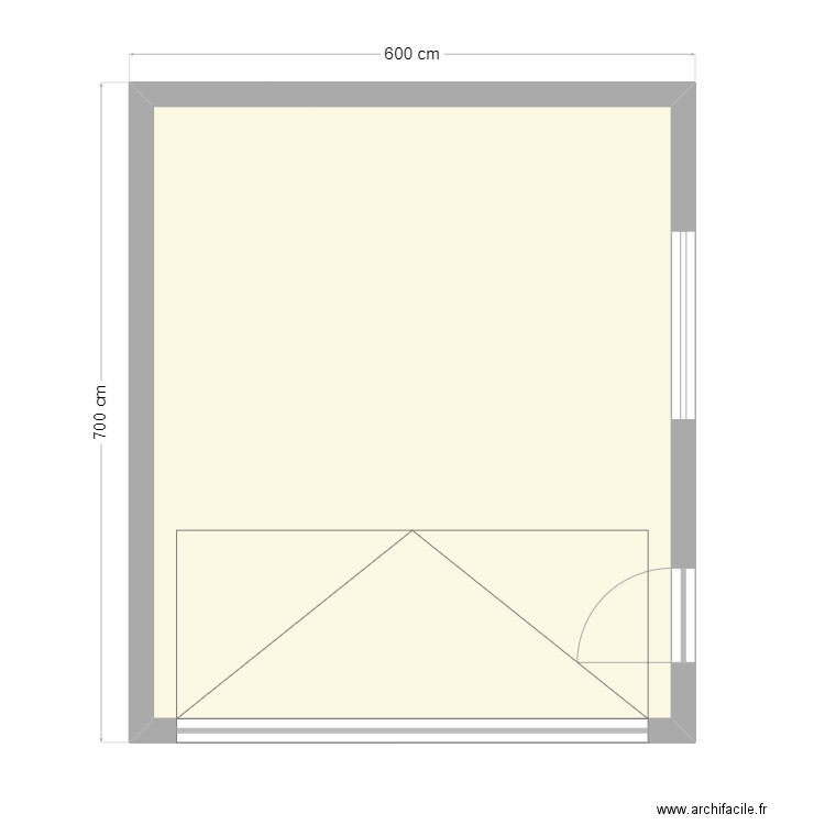 Garage Viessoix. Plan de 1 pièce et 36 m2