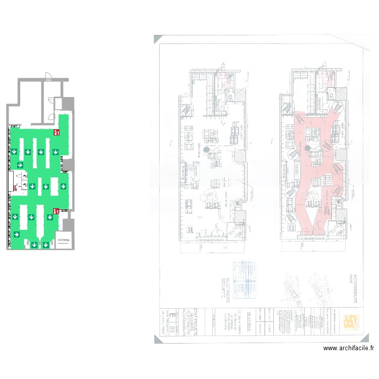 LA DEFENSE. Plan de 1 pièce et 10 m2