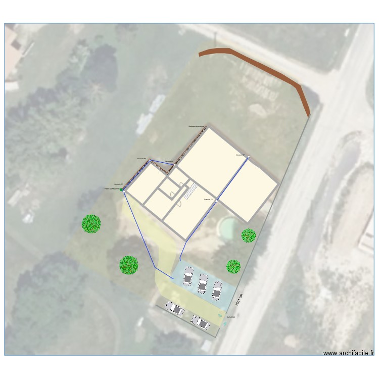 CHALAYAC / BALLATORE - MONTCHENU v2. Plan de 2 pièces et 354 m2