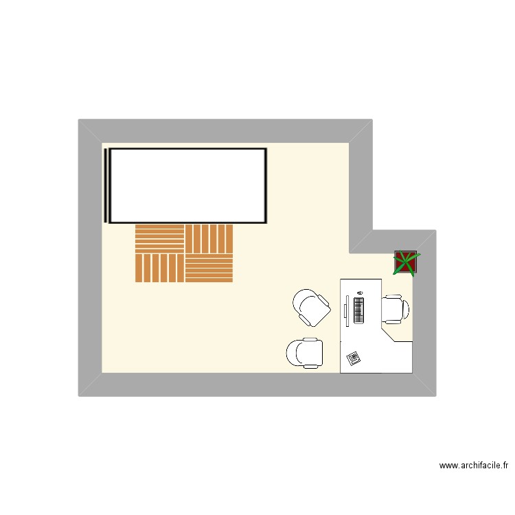 mobile home irm. Plan de 1 pièce et 8 m2