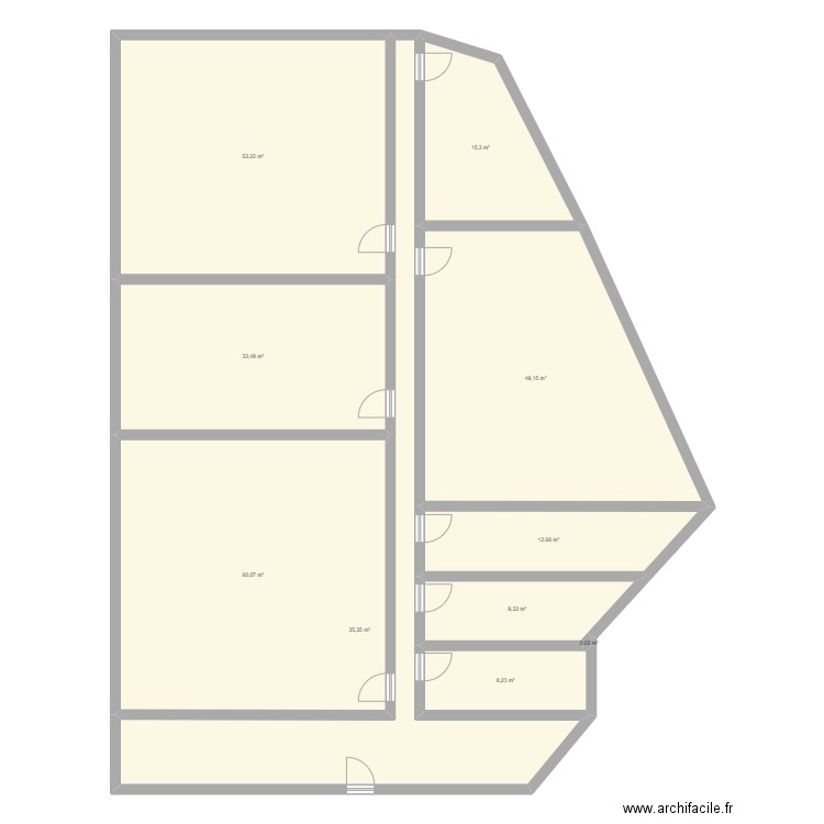 house. Plan de 10 pièces et 275 m2