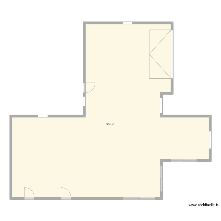 DUSSAP etage. Plan de 1 pièce et 185 m2