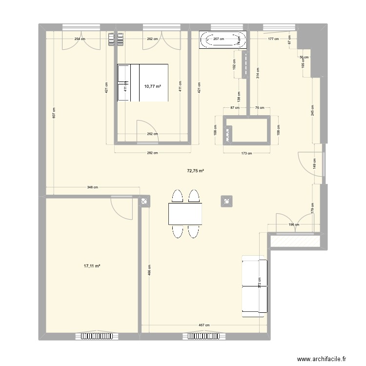 40 RAOUL SERVANT 4. Plan de 10 pièces et 104 m2