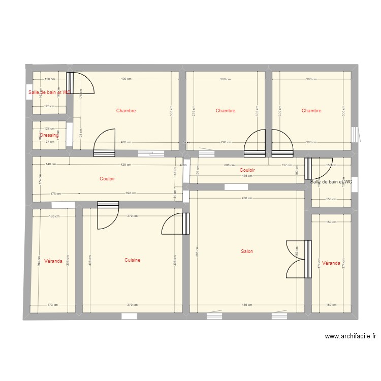 mon plan. Plan de 12 pièces et 98 m2