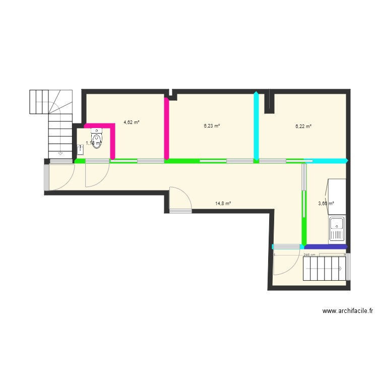 ext salon. Plan de 0 pièce et 0 m2