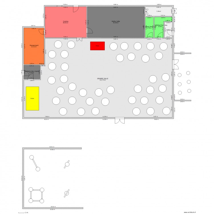 SALLE DES FETES. Plan de 0 pièce et 0 m2