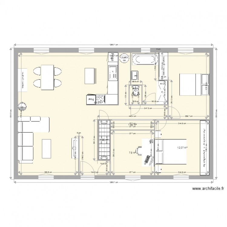 plan maison 1. Plan de 0 pièce et 0 m2