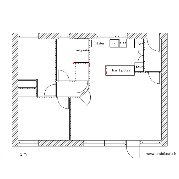 option 2. Plan de 0 pièce et 0 m2