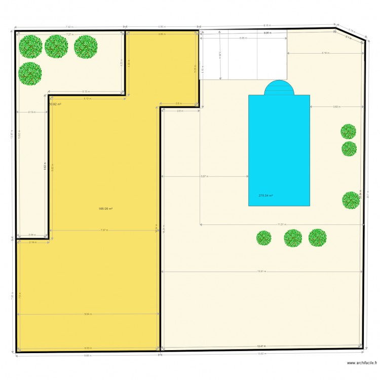 Pergola. Plan de 0 pièce et 0 m2