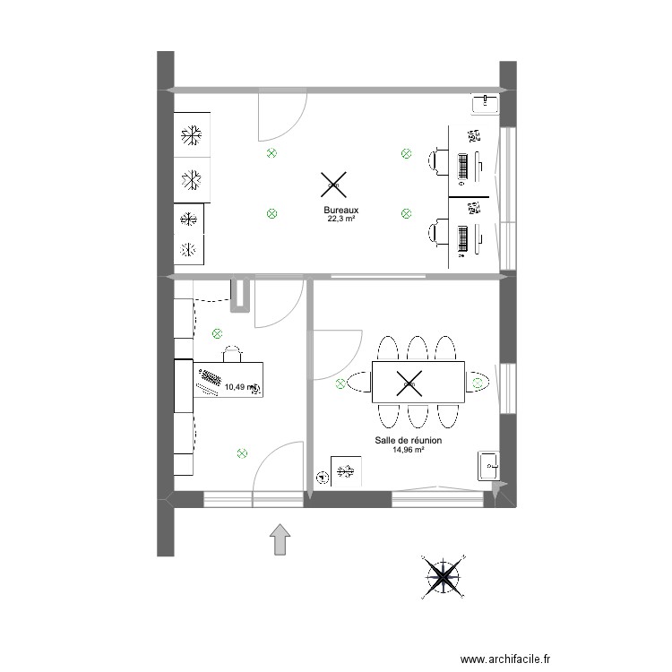 AUBENAS EDL. Plan de 5 pièces et 48 m2