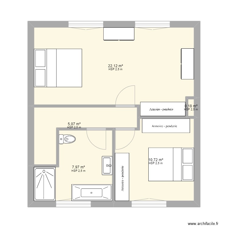 TATON.1. Plan de 0 pièce et 0 m2