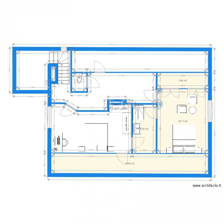 bureau. Plan de 0 pièce et 0 m2