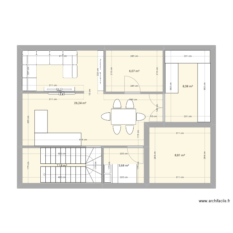 Ancien plan maison. Plan de 0 pièce et 0 m2