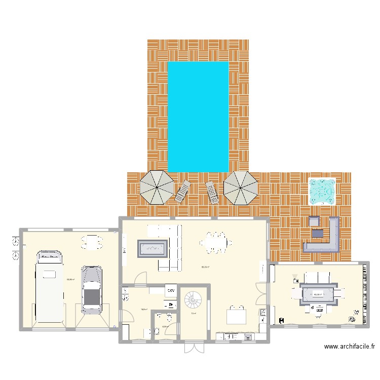 Dream House 1. Plan de 7 pièces et 339 m2