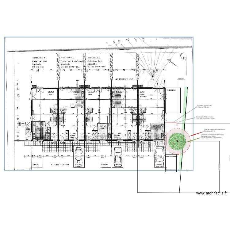 Installation PAC air eau extérieure Chemin des Quoattes  1285 Avusy. Plan de 0 pièce et 0 m2