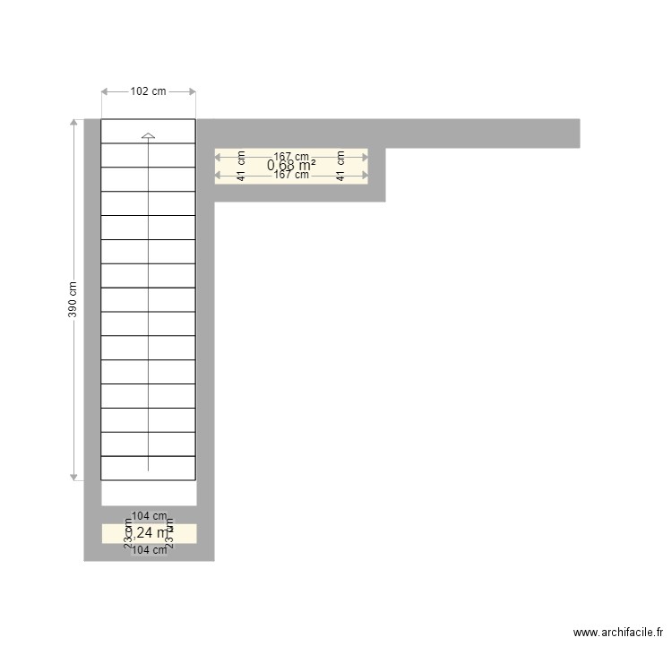 ESCALIER  PARKING ALFORVILLE. Plan de 0 pièce et 0 m2